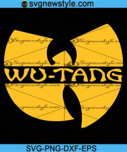 Wu Tang Rap HipHop 1980s Logos Svg, Logo Brand Svg, Wu-tang Clan Svg, Png, Dxf, Eps Cricut File Silhouette Art