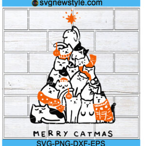 Merry Catmas Svg