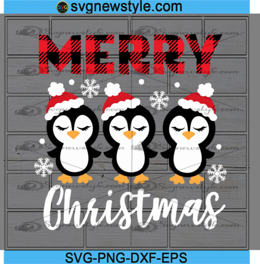 Christmas Penguin Svg