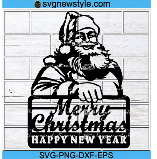 Santa Claus Merry Christmas svg