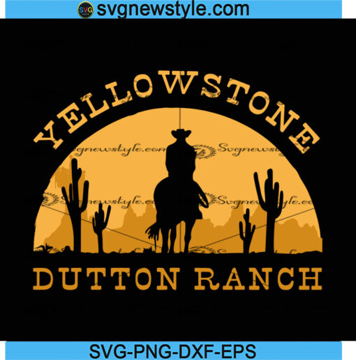 Yellowstone Dutton Ranch svg Png