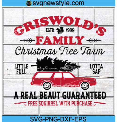 Griswold Family Christmas Tree SVG