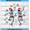 Christmas Dancing Skeleton Svg