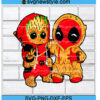 Groot and Deadpool Friends svg