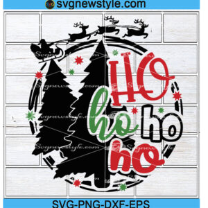 Ho Ho Ho with Santa claus Svg