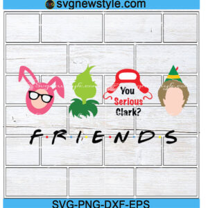 Christmas Friends Svg, Christmas Movie Characters Svg, Png