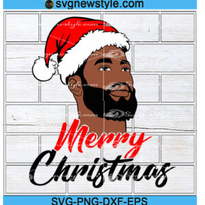 African American Santa Svg