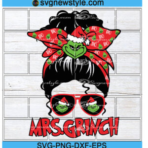 Mrs Grinch Svg Silhouette
