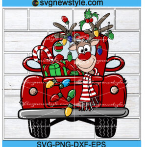 Christmas Tree Truck Svg