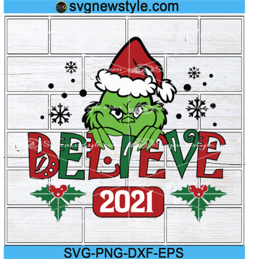 Believe in Christmas Svg Cricut File