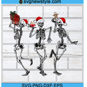 Christmas Dancing Skeleton SVG Files