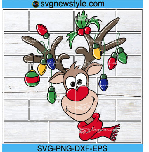 Christmas Reindeer Svg Silhouette