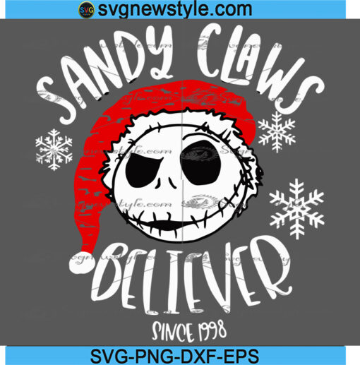 Sandy Claws Believer Svg Files