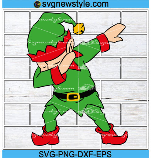 Dabbing elf svg