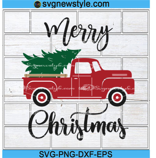 Buffalo Truck Merry Christmas svg