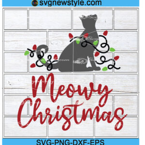 Meowy Christmas Cat SVG