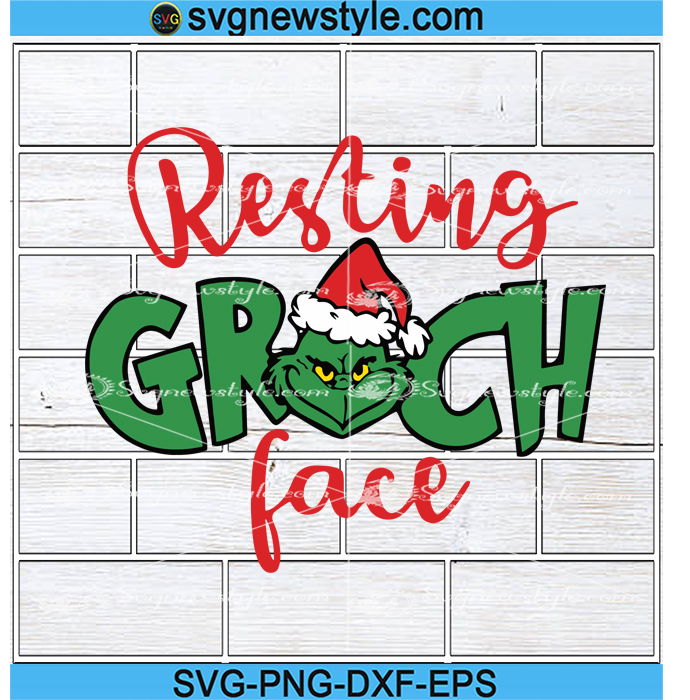 Resting Grinch Face Svg, Christmas 2021 Svg, Grinch Face Svg, Png, Dxf ...