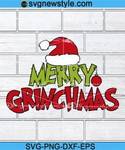 Merry Grinchmas svg, Grinch svg, Holiday funny Grinch Svg, Png, Dxf, Eps Cricut File Silhouette Art