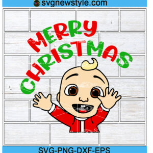 Cocomelon Merry Christmas Svg, Png, Dxf, Eps, Cricut File Silhouette Art