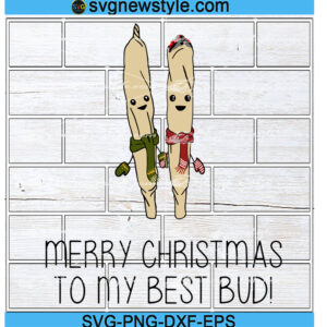 Funny Weed Christmas Best Bud Svg