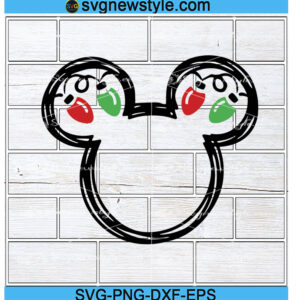 Mickey ears Christmas Svg