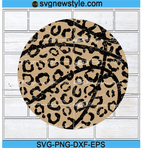 Leopard Basketball Svg