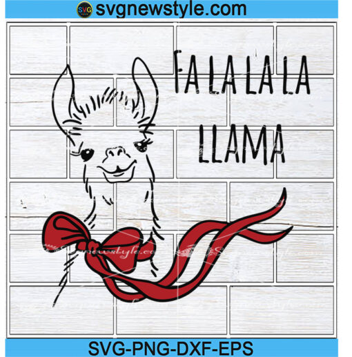 Fa La La La Llama svg