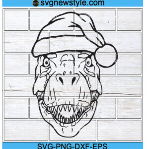 Festive T-Rex Svg