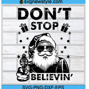 Santa Stop Here Svg, Png, Dxf, Eps Cricut File Silhouette Art