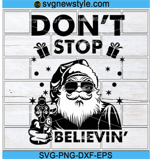 Santa Stop Here Svg