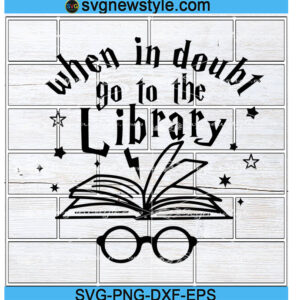 When Doubt go to Library svg