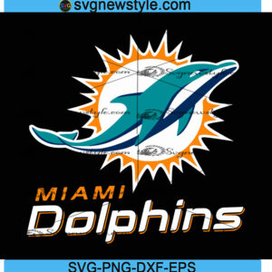 MIAMI DOLPHINS Svg, Football Svg, Png, Dxf, Eps Cricut File