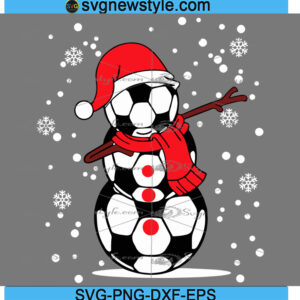 Christmas Santa Hat Football Present Svg, Png, Dxf, Eps Cricut File