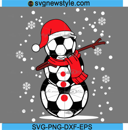 Christmas Santa Hat Football Present Svg