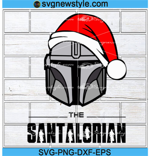 Christmas Mandalorian svg