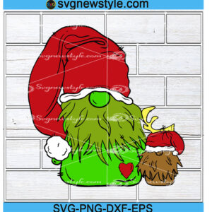 Grinch Gnome svg