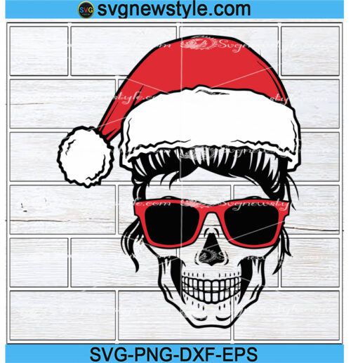 Mom Skull Christmas svg