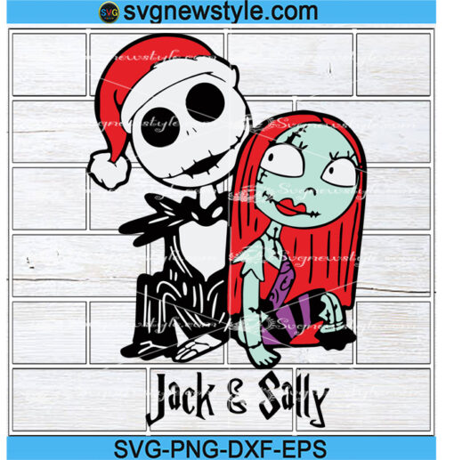 Jack and Sally Christmas svg Designs