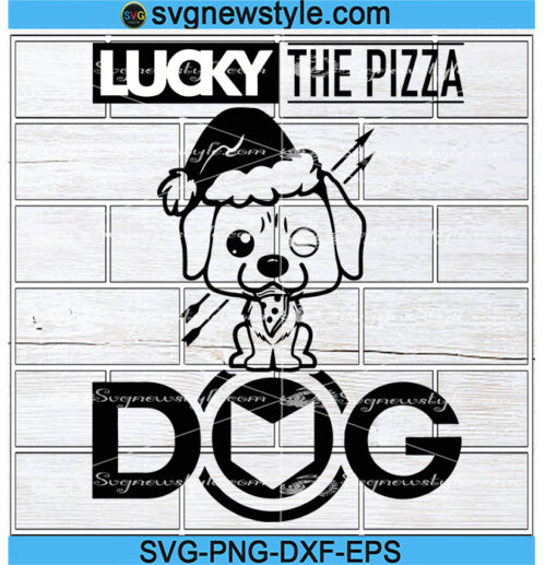 Lucky The Pizza Dog SVG