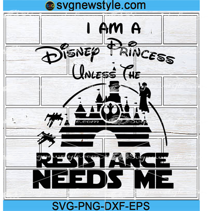 I'm a Disney Princess SVG, Disney castle Svg | Star Wars Fan Art 4 mockup 284
