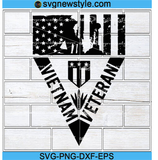 Vietnam Veteran Svg, Veteran Saluting Svg, American Flag Svg, Png, Dxf, Eps