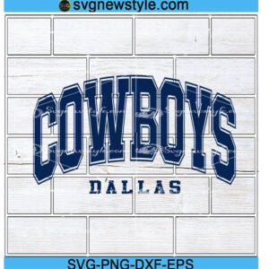 Dallas Cowboys SVG Png, Custom Cowboy Hat and Football Designs