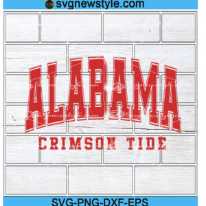Alabama Crimson Tide SVG, Png, Perfect for Football Crafts and Projects