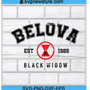 Belova 1989 Svg, Black Widow Yelena Belova svg, Png, Dxf, Eps Digital Download