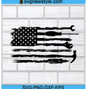 USA Flag Tools SVG