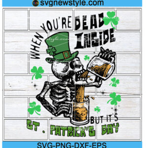 Skeleton St Patrick Svg
