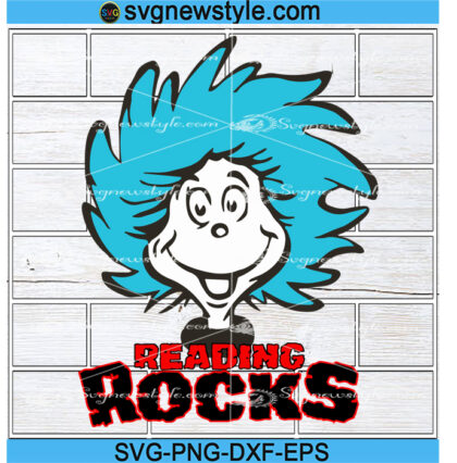 Reading Rocks Svg, The Thing Svg, Png, Dxf, Eps Digital Download