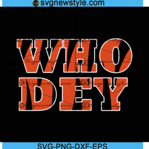 Who Dey svg