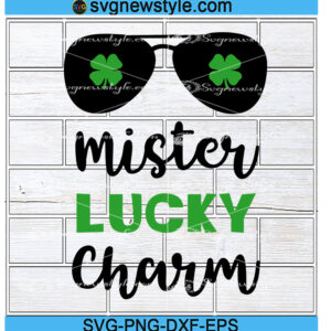 Mister Lucky Charm Svg, Saint Patricks Day Svg, Baby Boy Svg, St Patricks Svg, Png, Dxf, Eps