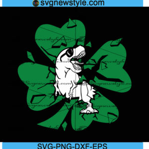 Dinosaur St Patricks Day SVG, Boys St Patricks SVG, Lucky Saurus Svg, Png, Dxf, Eps